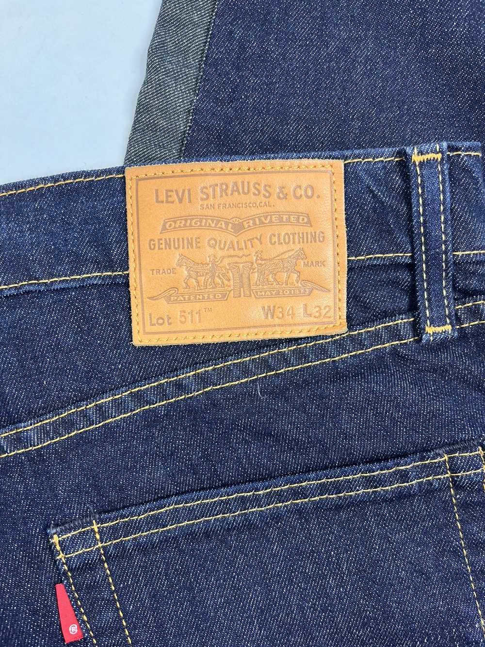 Levi's LOT 511 DARK FLARE DENIM JEANS - image 3