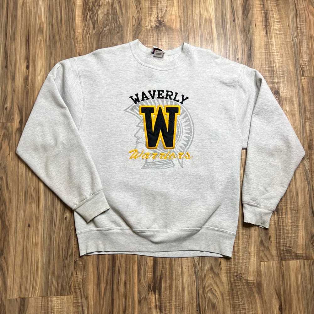 Waverly Warriors High School Vintage 90s Sweatshi… - image 1