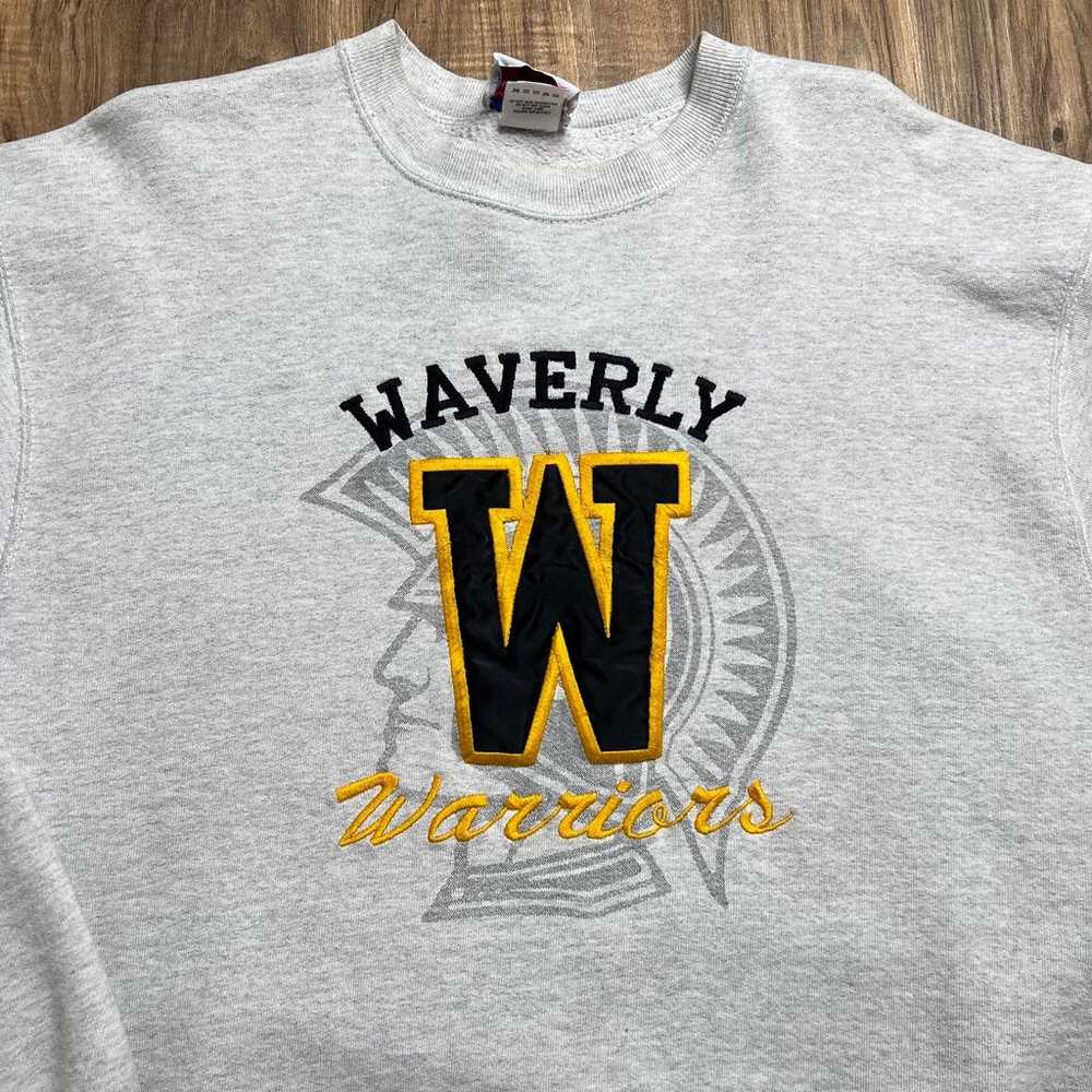 Waverly Warriors High School Vintage 90s Sweatshi… - image 2