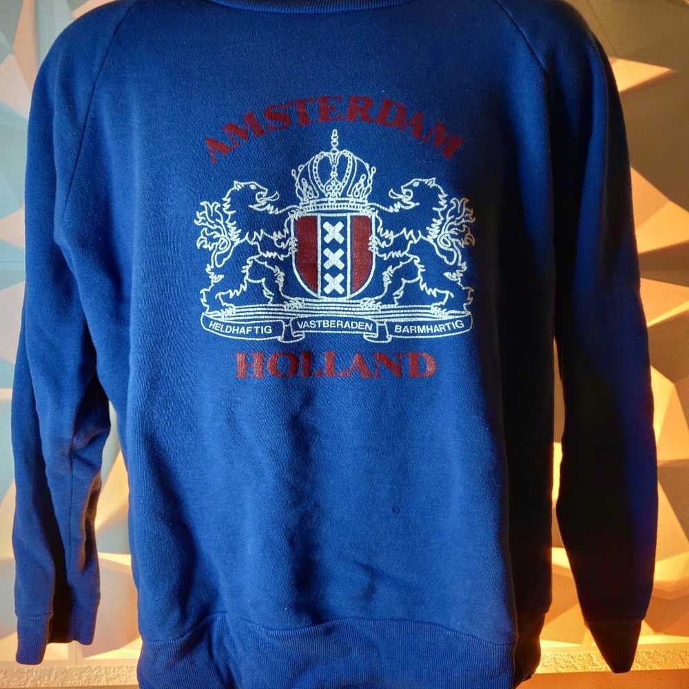 Vintage Amsterdam Holland Sweatshirt mens Large - image 1