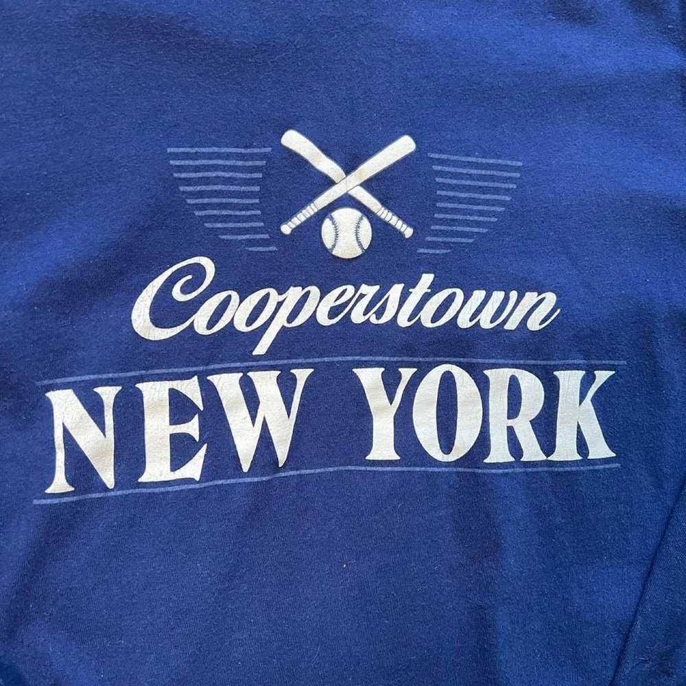 Vintage 90s Cooperstown New York Longsleeve Tshirt - image 2