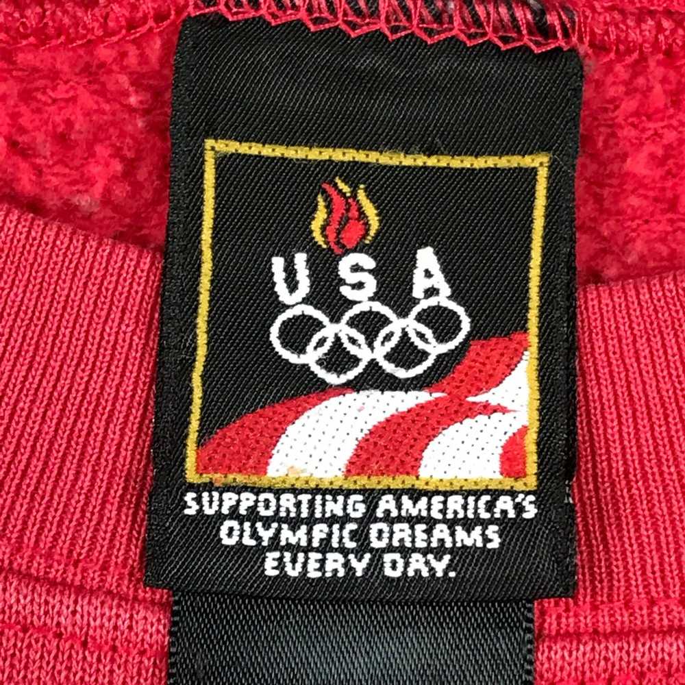 USA Olympics Men’s Vintage Red Crewneck Pullover … - image 2
