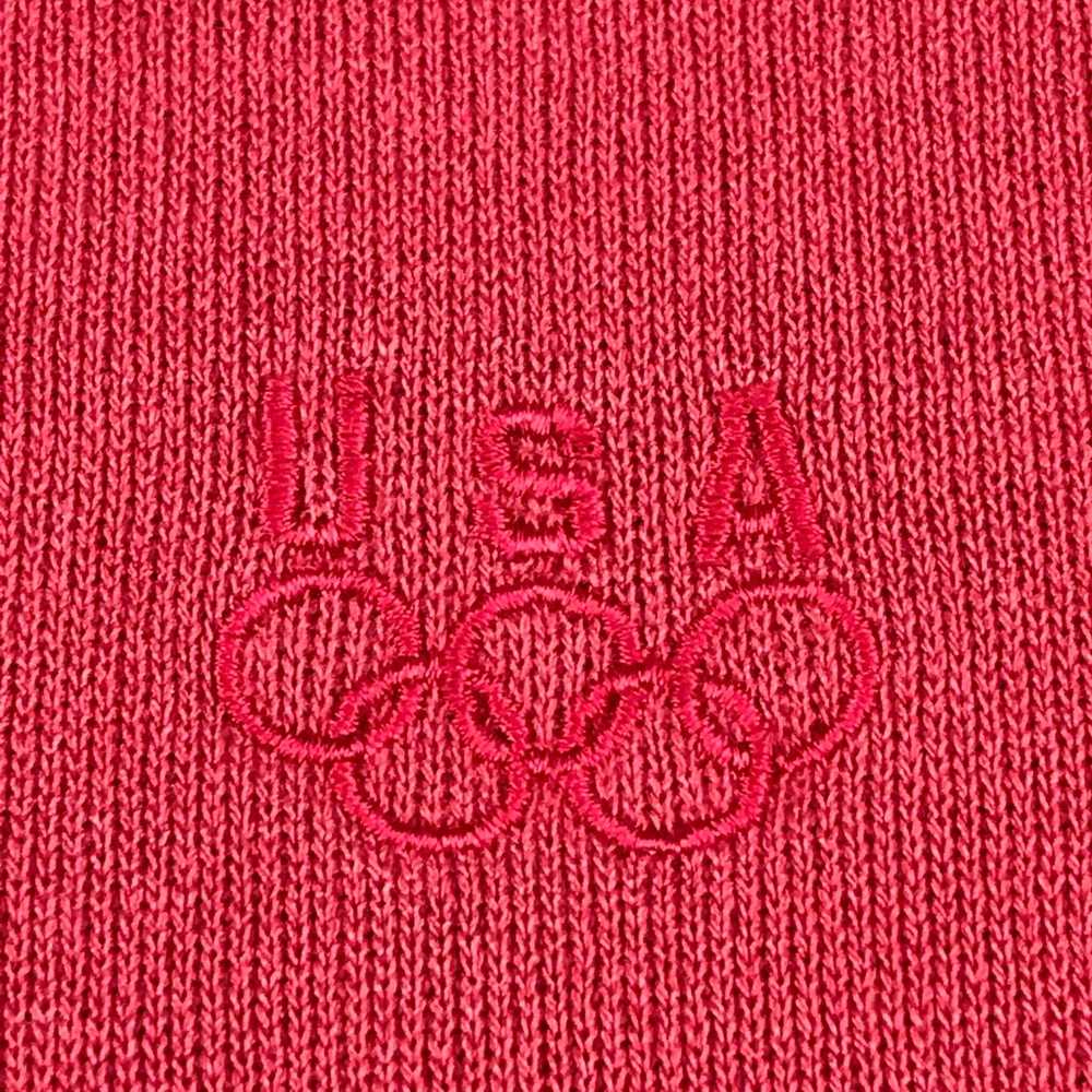 USA Olympics Men’s Vintage Red Crewneck Pullover … - image 3