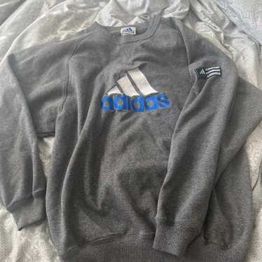 Vintage 90s Adidas Corporate Logo Line Sweatshirt - image 1