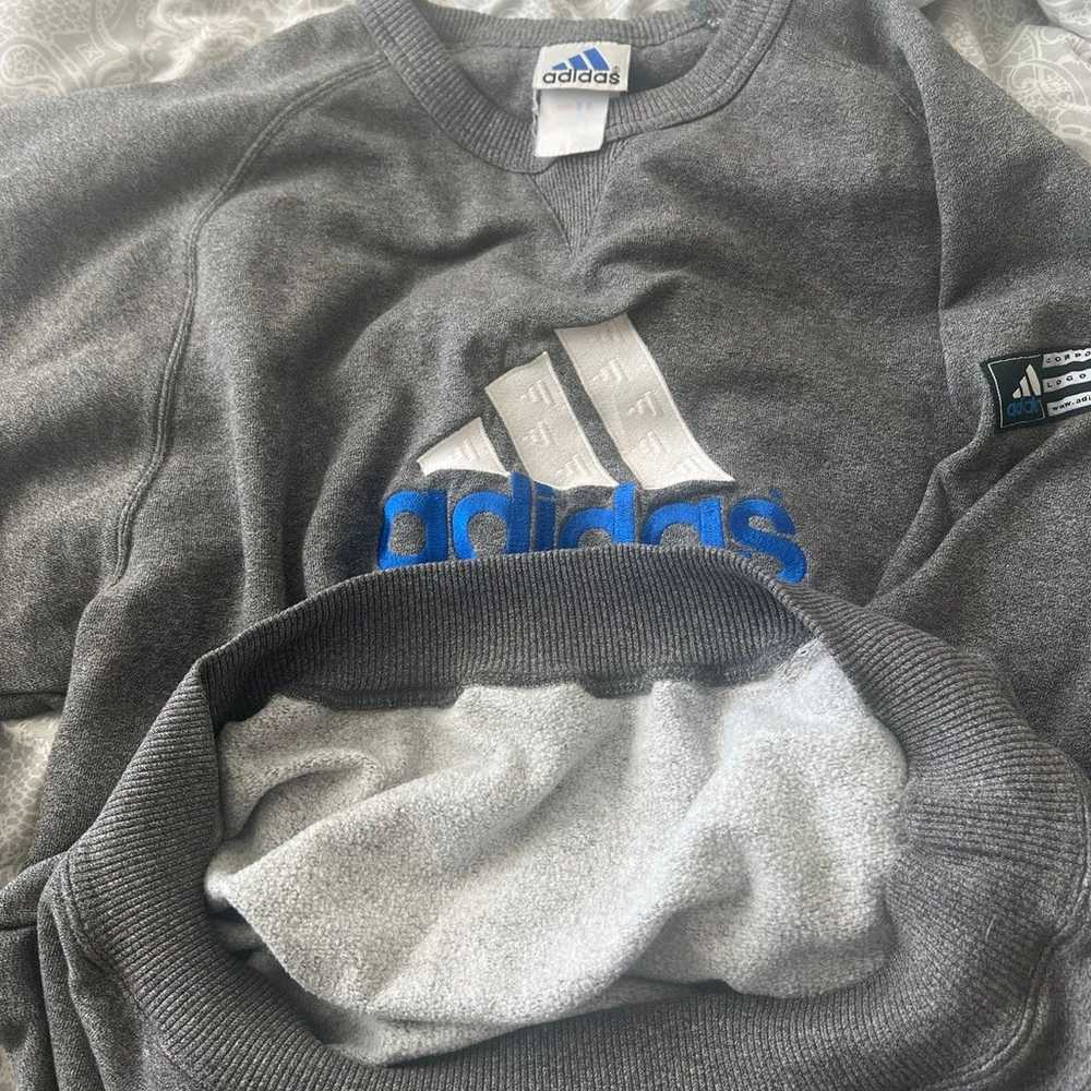 Vintage 90s Adidas Corporate Logo Line Sweatshirt - image 6