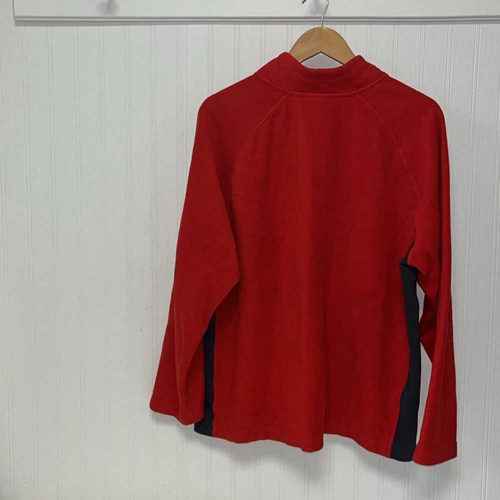 Starter Red Fleece Half-Zip Pullover Sweatshirt. … - image 6