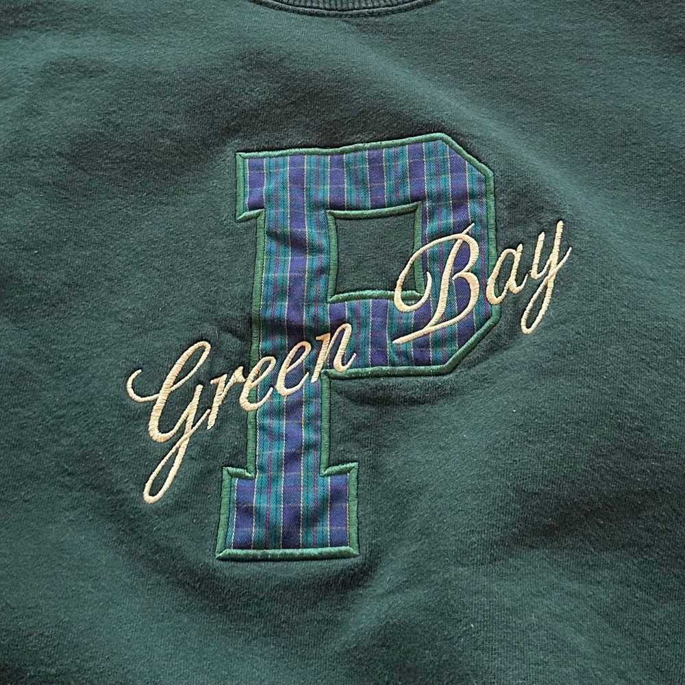 Vintage Greenbay College Letter Type Crew - size L - image 3