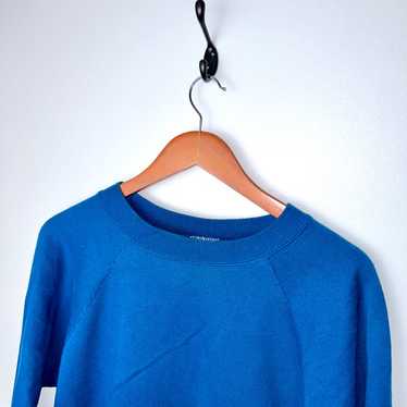 Vintage Hanes Blank Blue Sweatshirt - image 1