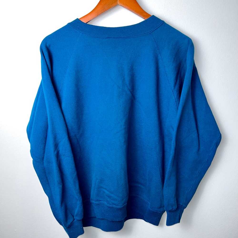 Vintage Hanes Blank Blue Sweatshirt - image 4