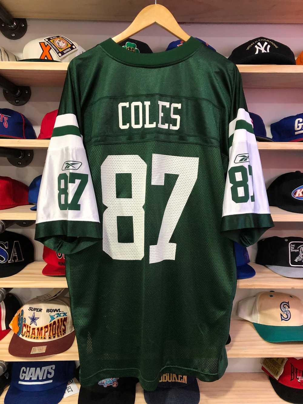 Vintage Reebok NFL New York Jets Coles Jersey Siz… - image 2