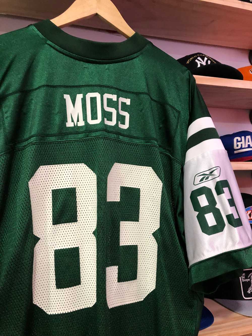 Vintage Reebok NFL New York Jets Moss Jersey Size… - image 4