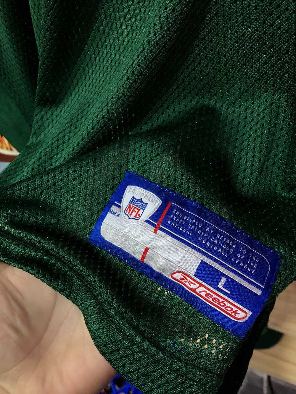 Vintage Reebok NFL New York Jets Moss Jersey Size… - image 8