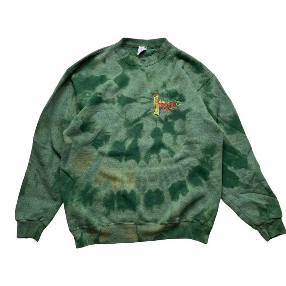 L 90s Vintage Ireland  Bleached Crewneck Sweatshi… - image 1