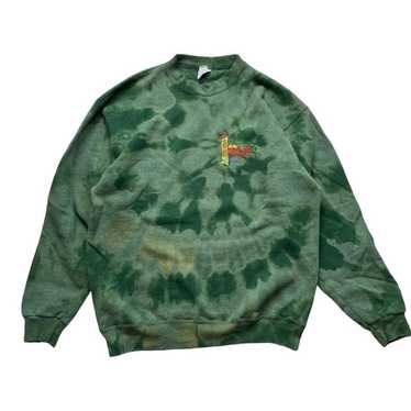 L 90s Vintage Ireland  Bleached Crewneck Sweatshi… - image 1