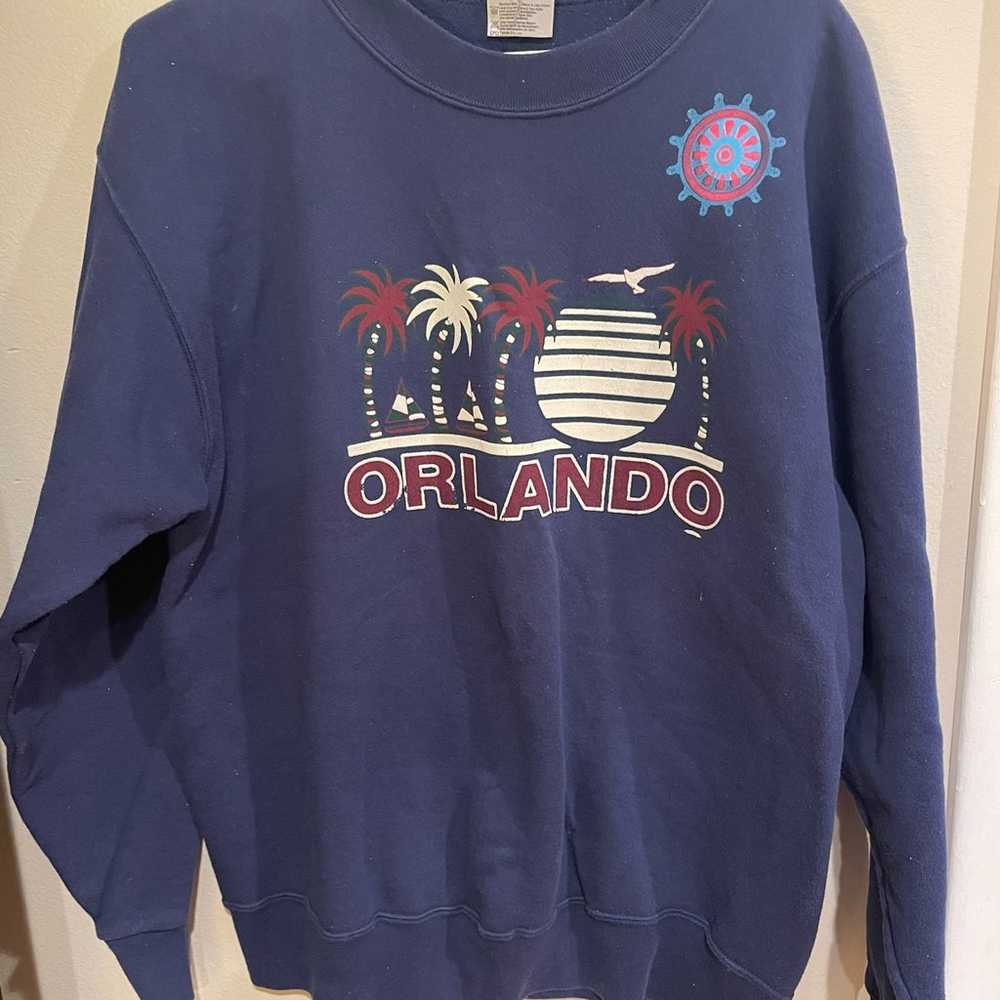 Vintage Orlando Crewneck Sweatshirt Oneita Size L… - image 1