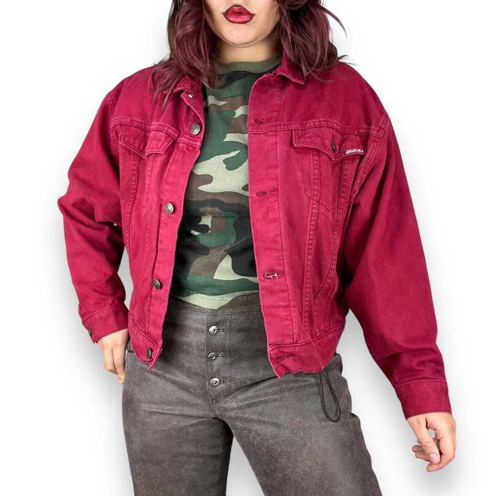 90s Cranberry Denim Jacket (L) - image 1