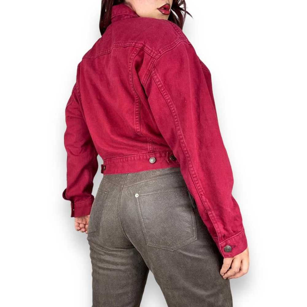 90s Cranberry Denim Jacket (L) - image 2