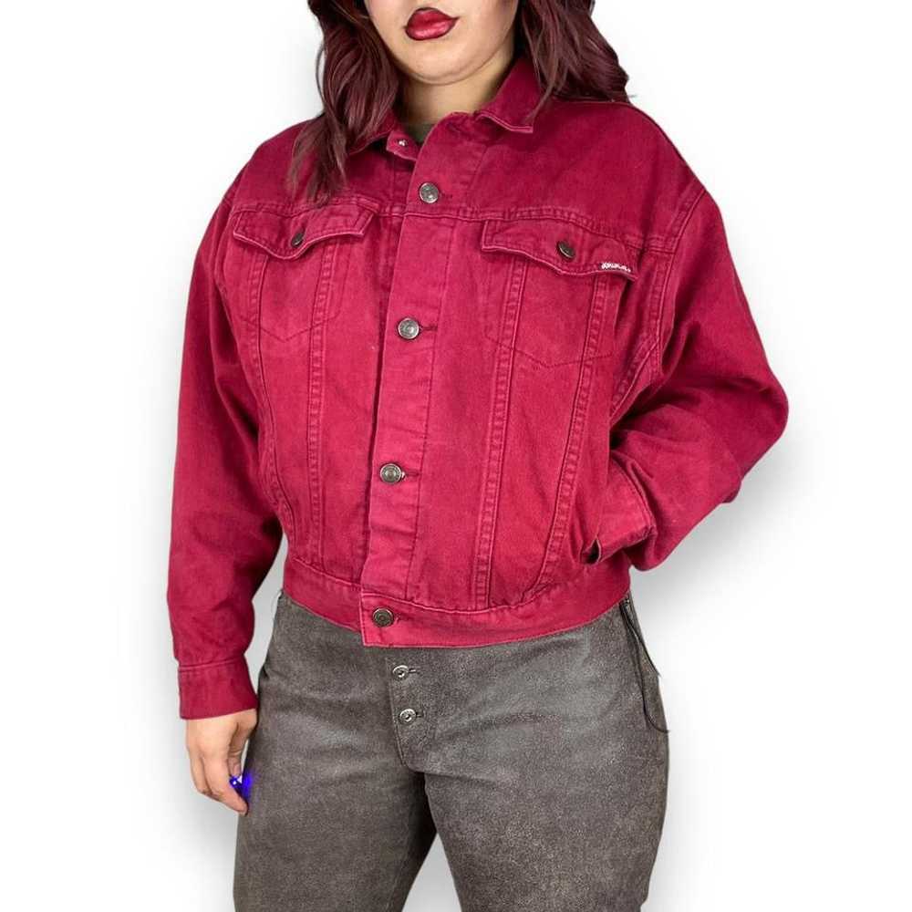 90s Cranberry Denim Jacket (L) - image 3