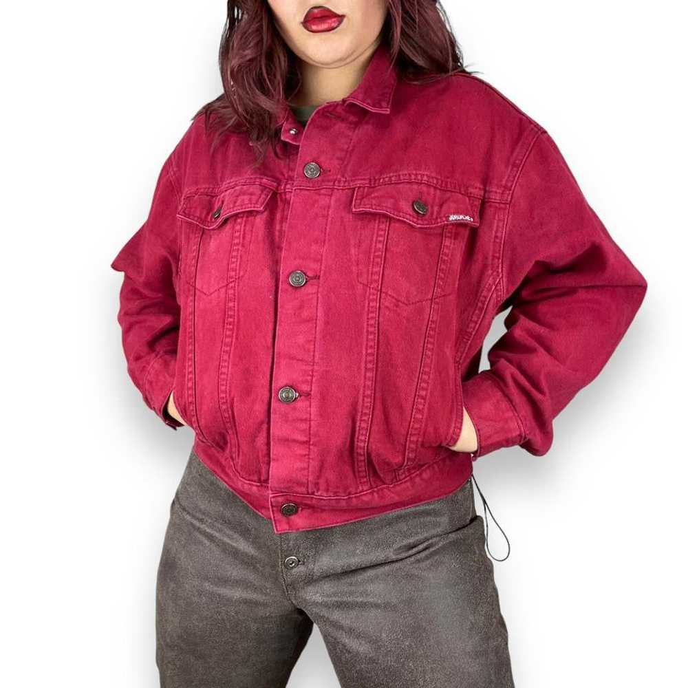 90s Cranberry Denim Jacket (L) - image 5