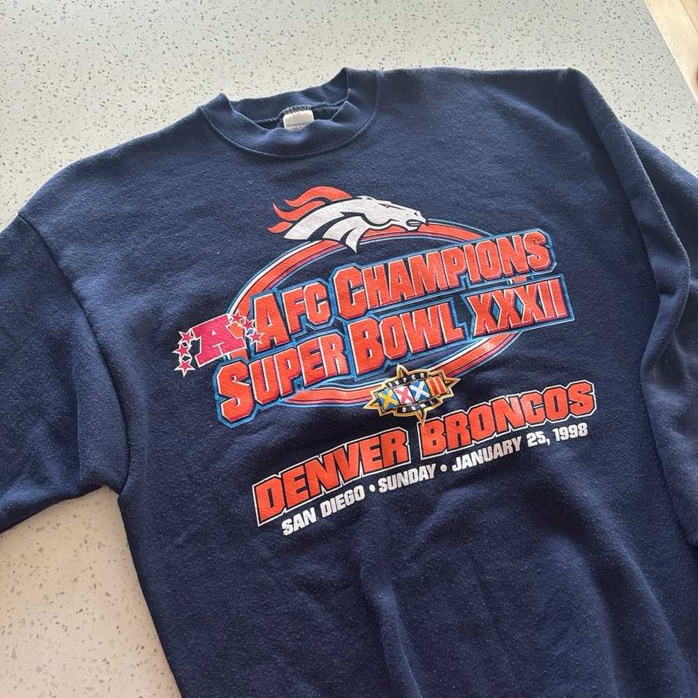 Vintage Denver Broncos Super Bowl 32 Sweatshirt - image 1