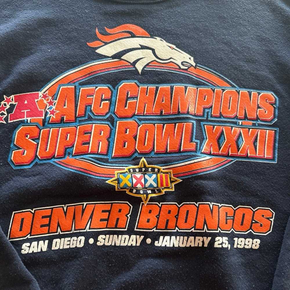 Vintage Denver Broncos Super Bowl 32 Sweatshirt - image 4