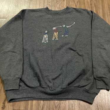 Vintage Embroidered Golf Sweatshirt - image 1