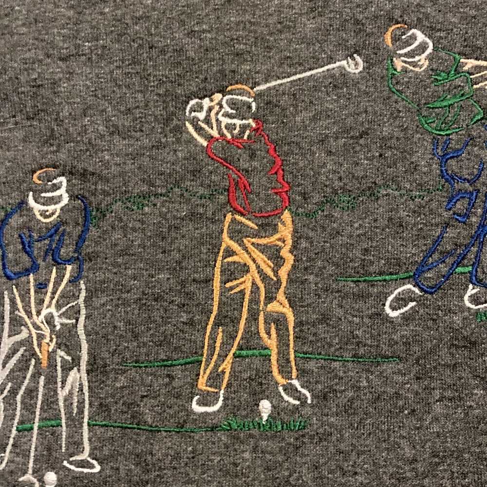 Vintage Embroidered Golf Sweatshirt - image 3