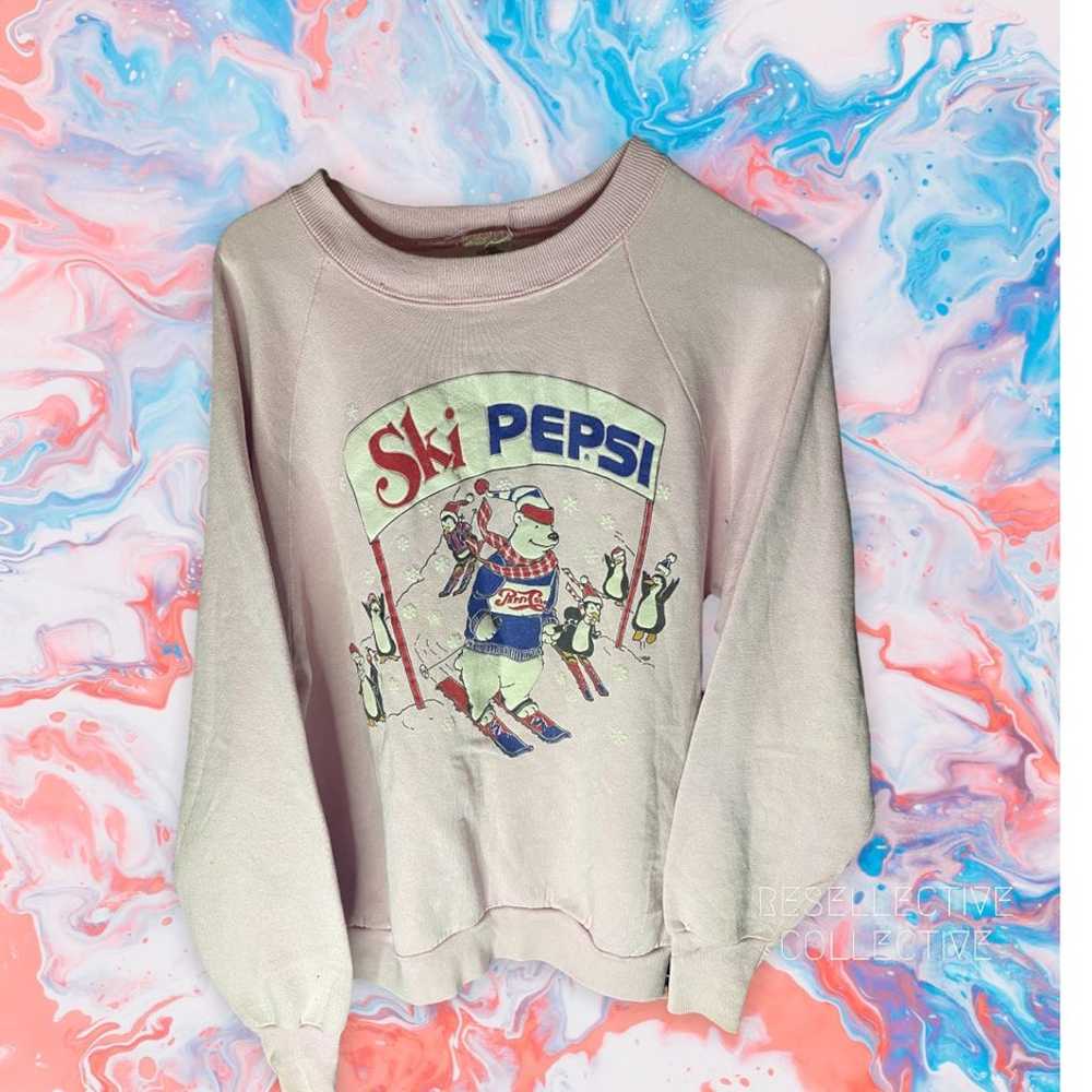 Vintage Pepsi Ski Sweater - image 1