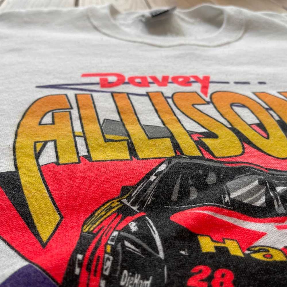 Vintage NASCAR Sweatshirt (L) - Davey Allison #28 - image 2