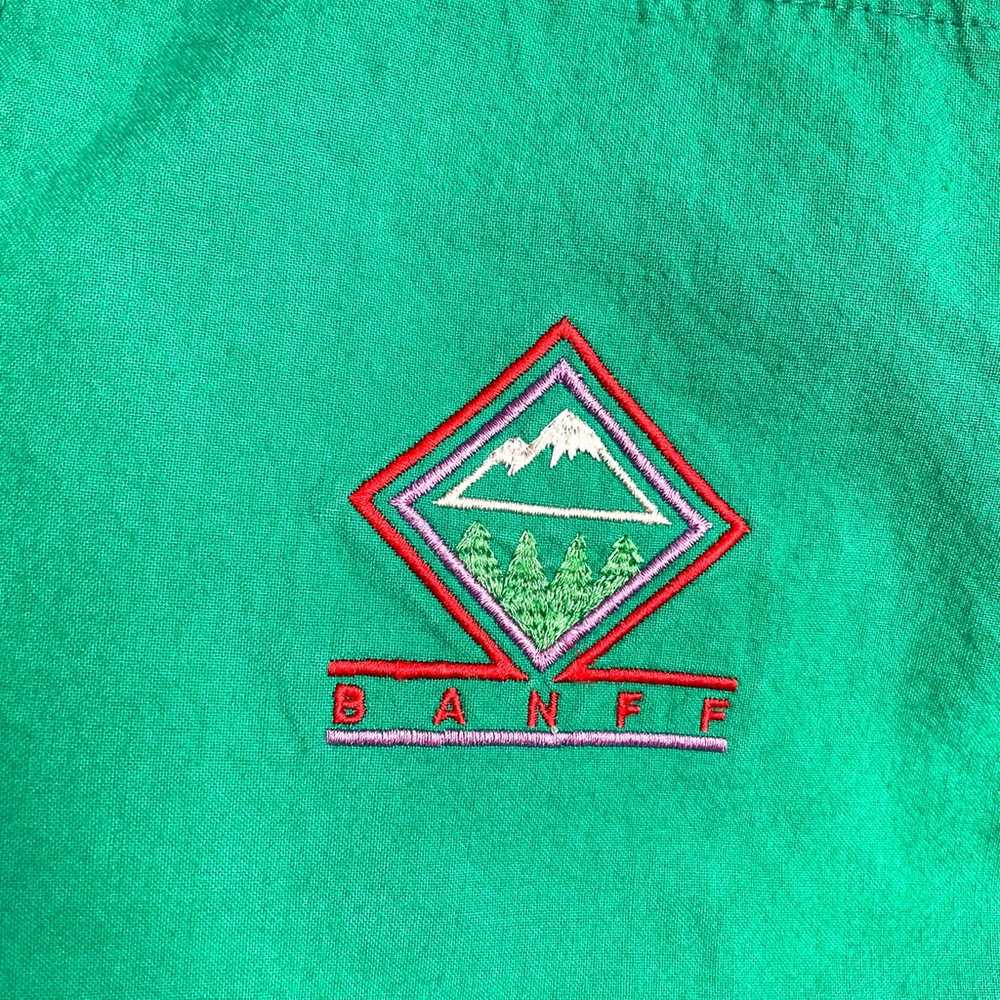 Vintage Banff Canada preppy long sleeve colour bl… - image 3