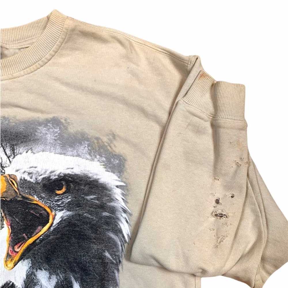 American Bald Eagle Vintage Beige Pullover Sweats… - image 3