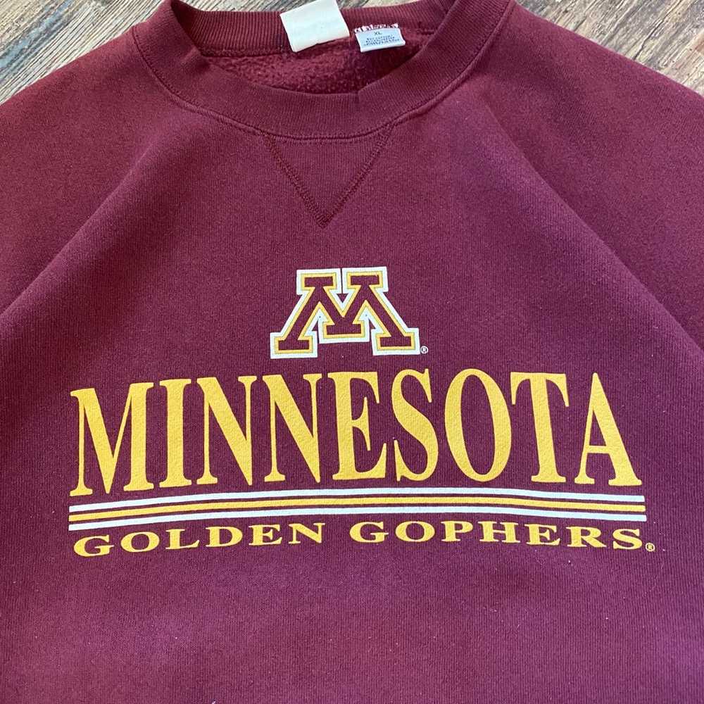 Vintage 1990s Minnesota Golden Gophers Spellout C… - image 3