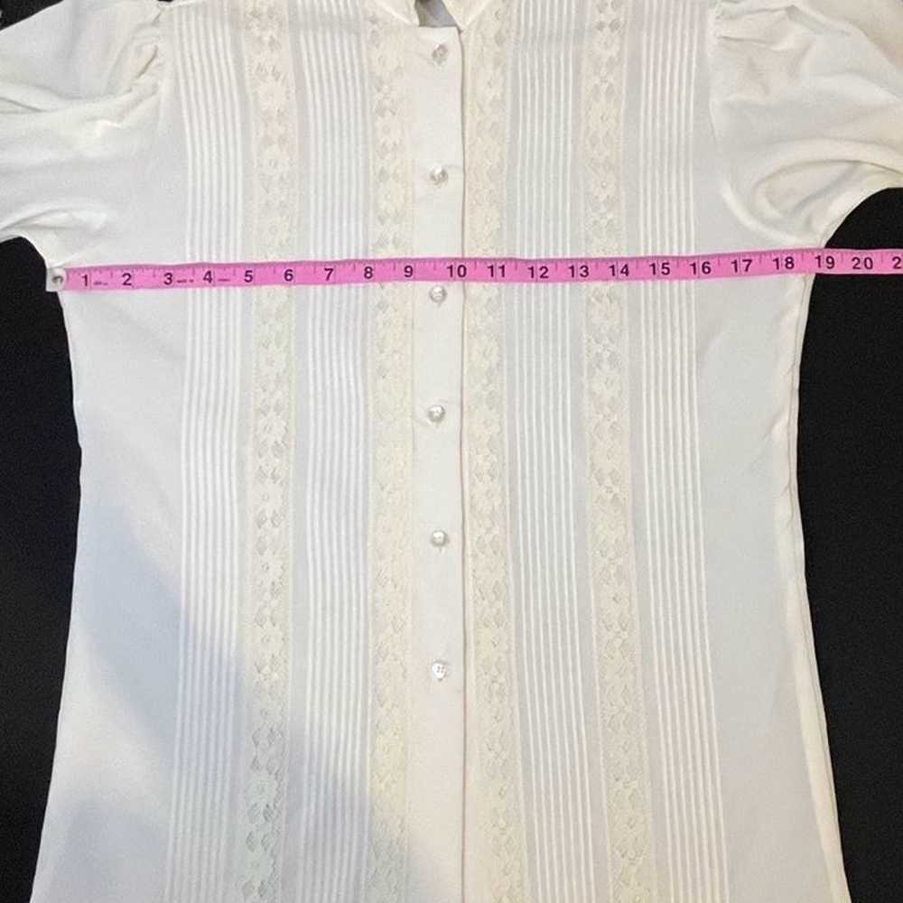 Vintage LADY DIPLOMAT Tailored Collared Off-white… - image 10