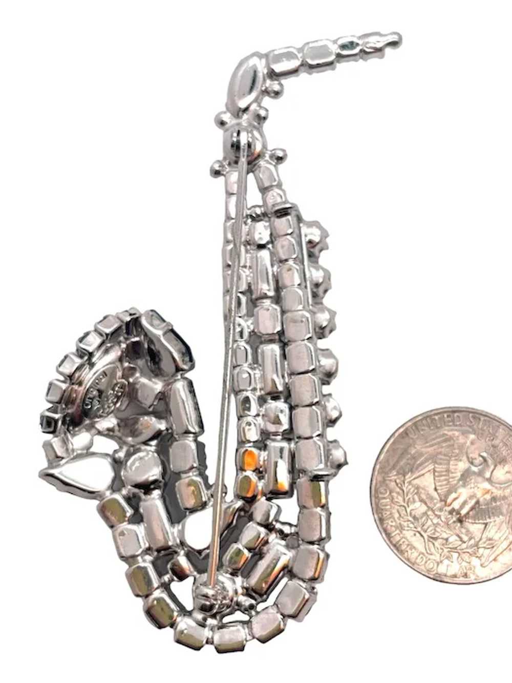 RARE Original by Robert Figural Saxophone Rhinest… - image 2