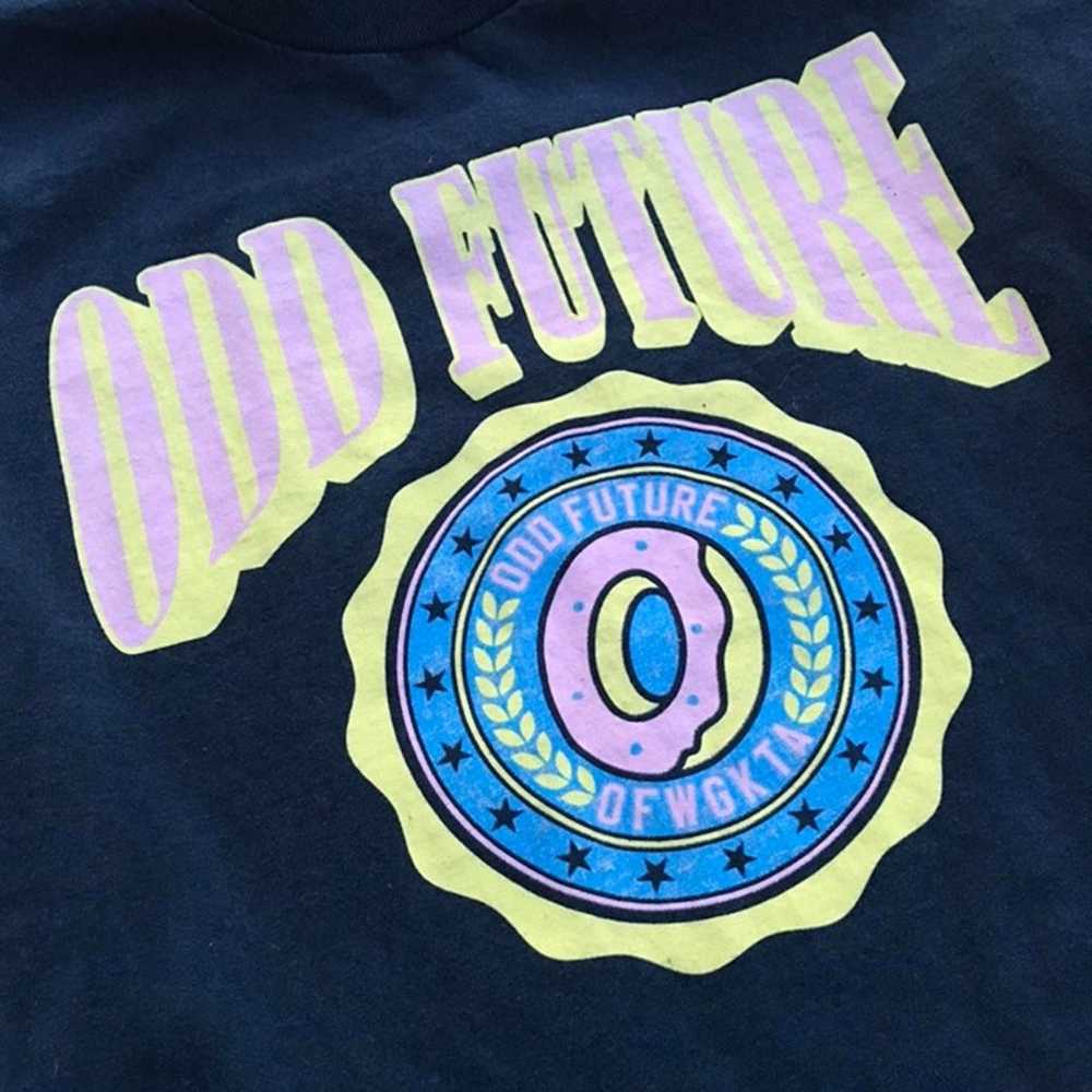 Vintage Black Odd Future Tee with Donut Seal and … - image 2