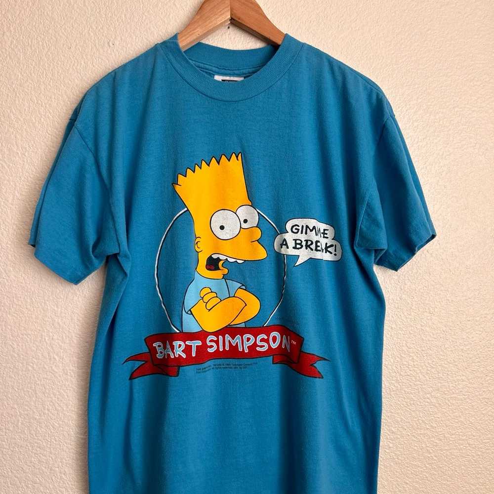 Vintage 1990 single stitch The Simpsons Bart Simp… - image 1