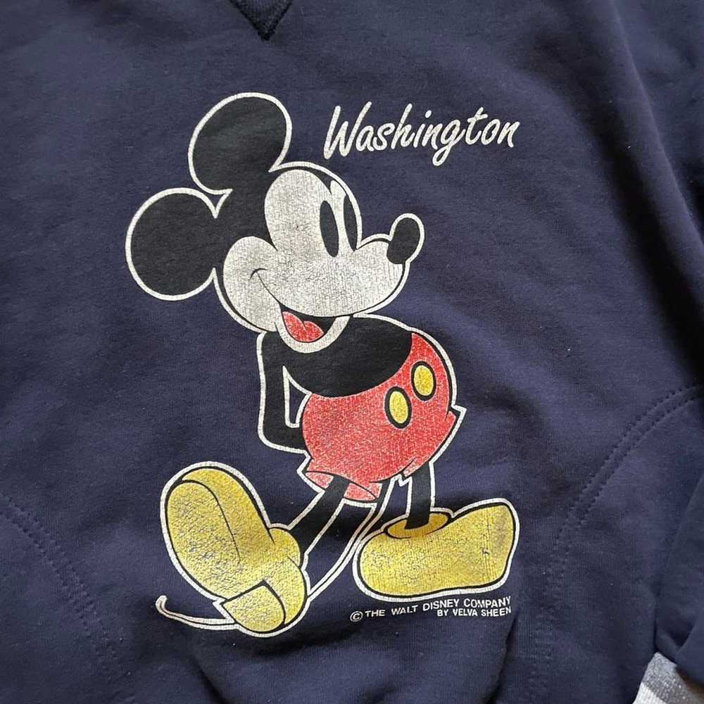 Vintage 80s Velva Sheen Mickey Mouse Washington s… - image 2