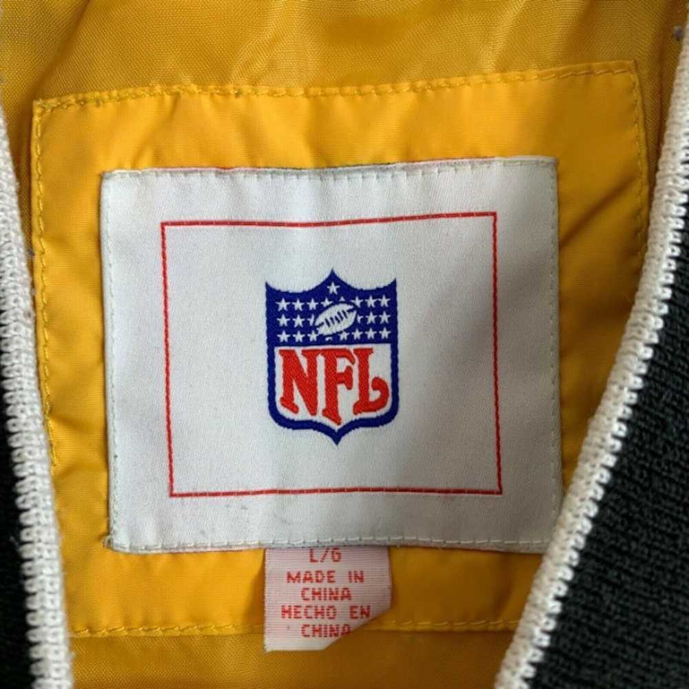 Vintage NFL Pittsburgh Steelers Nylon Pullover Ye… - image 4