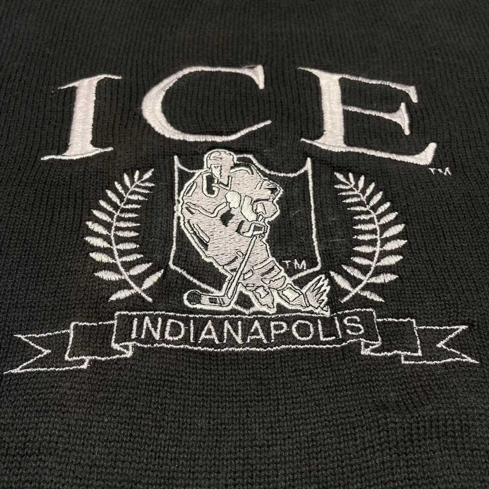 Vintage 90s Indianapolis Ice Hockey Sweatshirt Me… - image 3