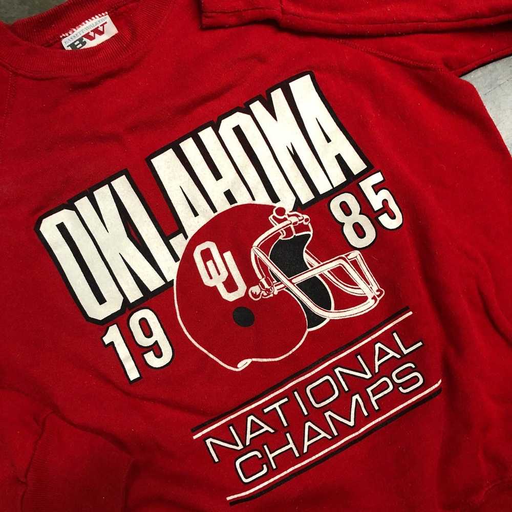 Vintage 80’s Oklahoma Sooners Football National C… - image 3