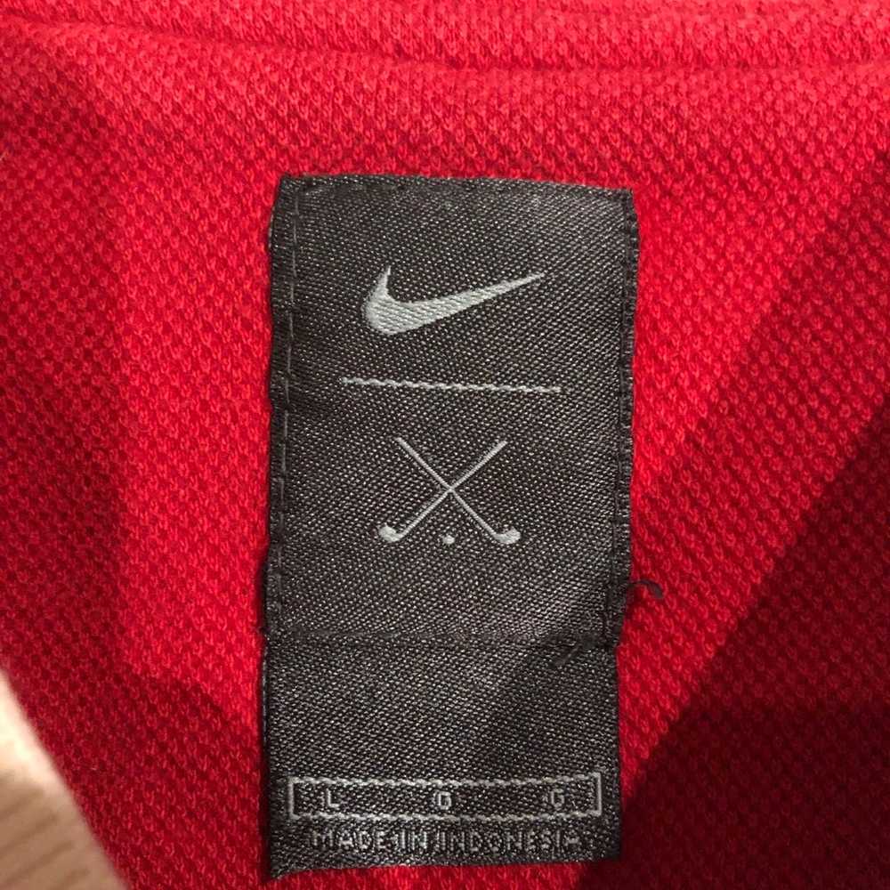 VINTAGE Nike Golf Tiger Woods Swoosh Red CREWNECK… - image 2