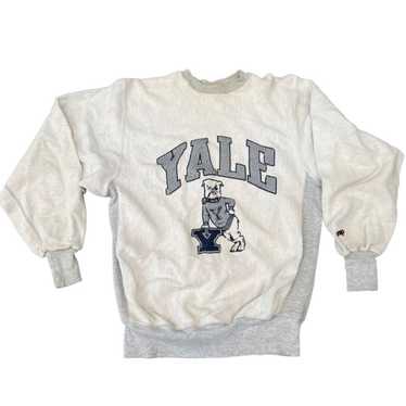 Super Rare Vintage Yale Reversed Sweatshirt with … - image 1