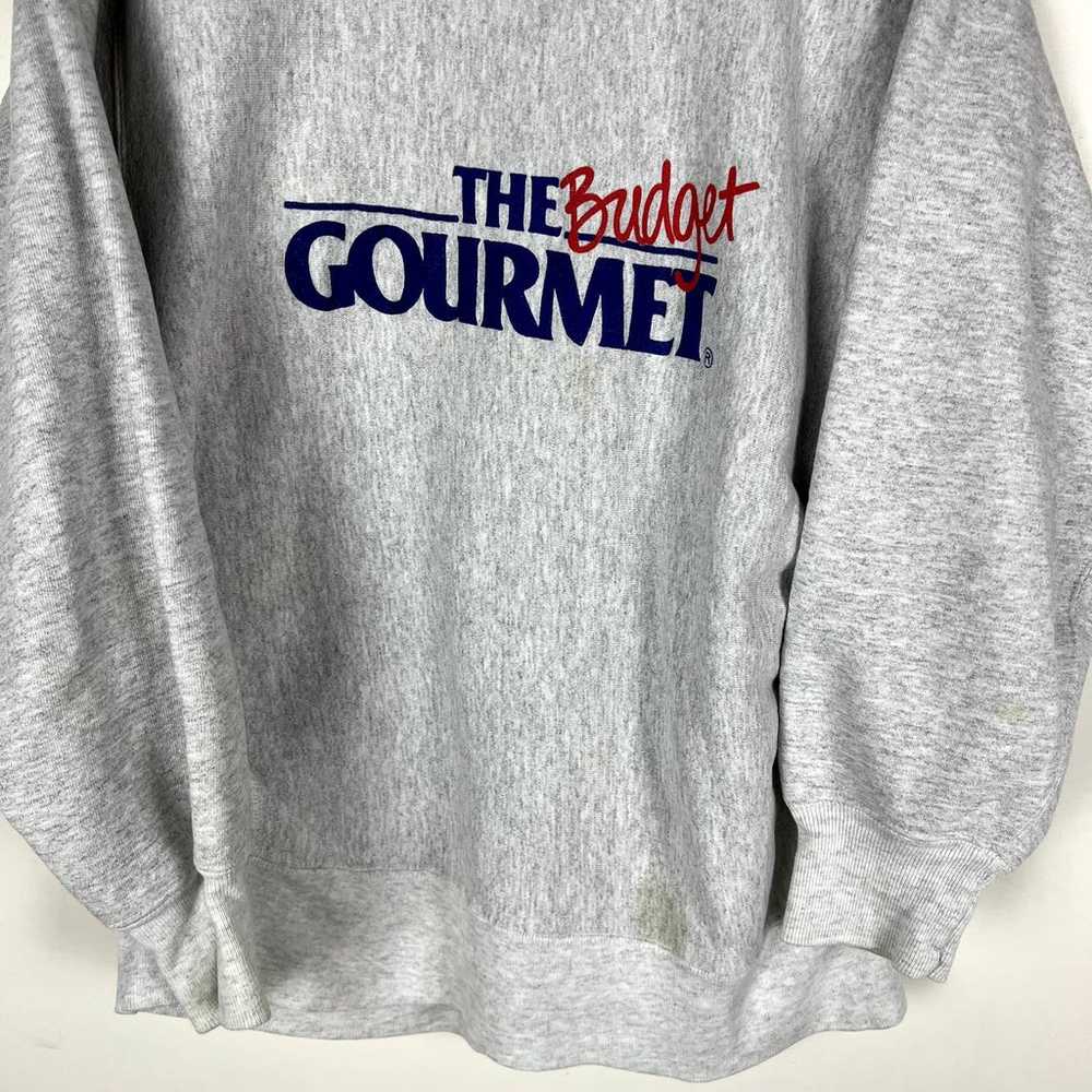 vintage 90s Lee 'The Gourmet Budget' crewneck gra… - image 3