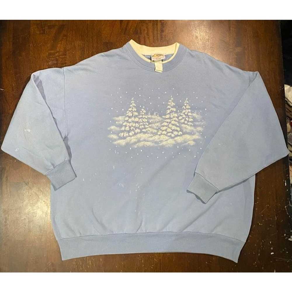 VTG Morning Sun Women’s Light Blue Winter Frosted… - image 1