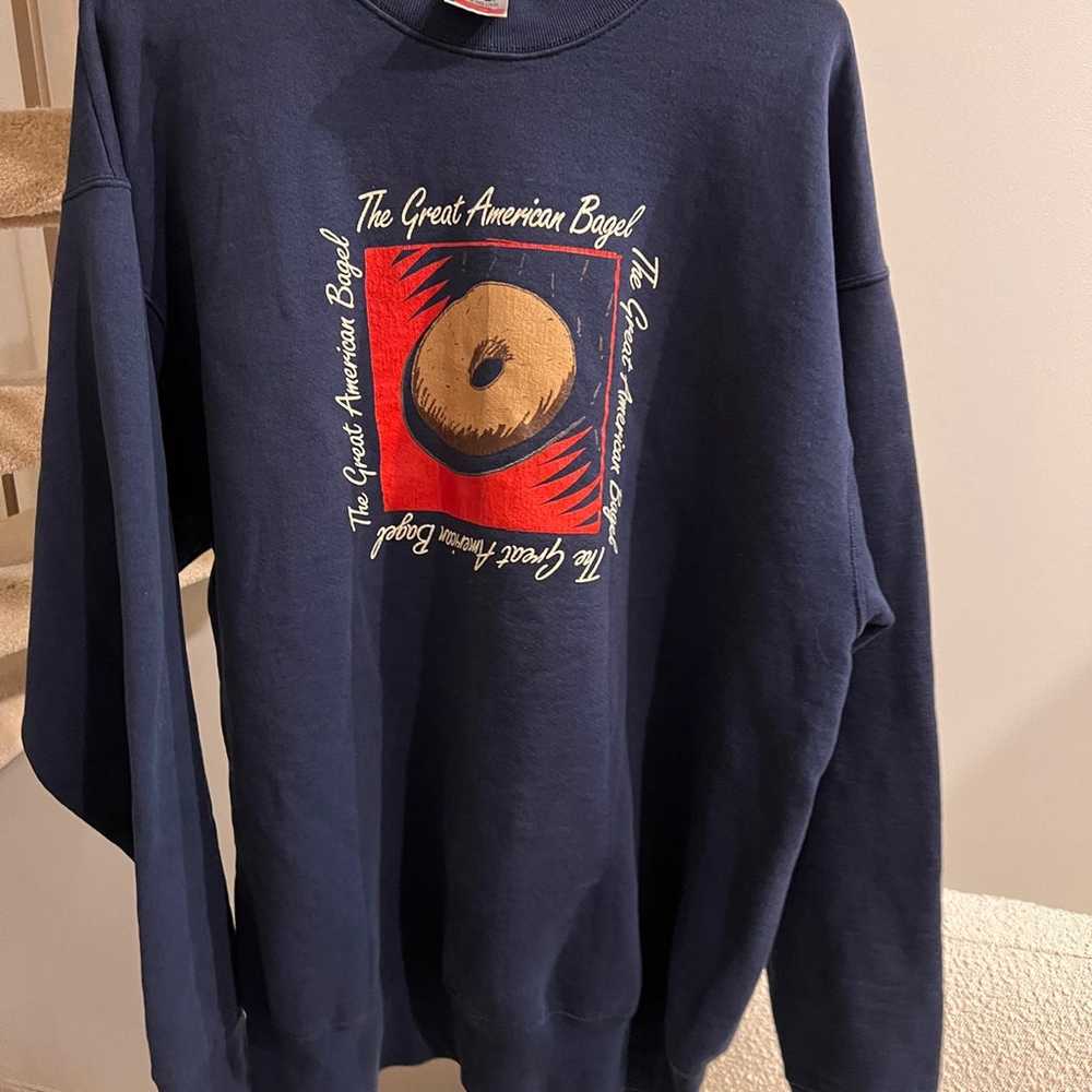Vintage Great American Bagel sweater - image 1