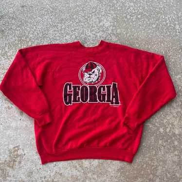 Georgia Bulldogs Gingham Button Down Shirt