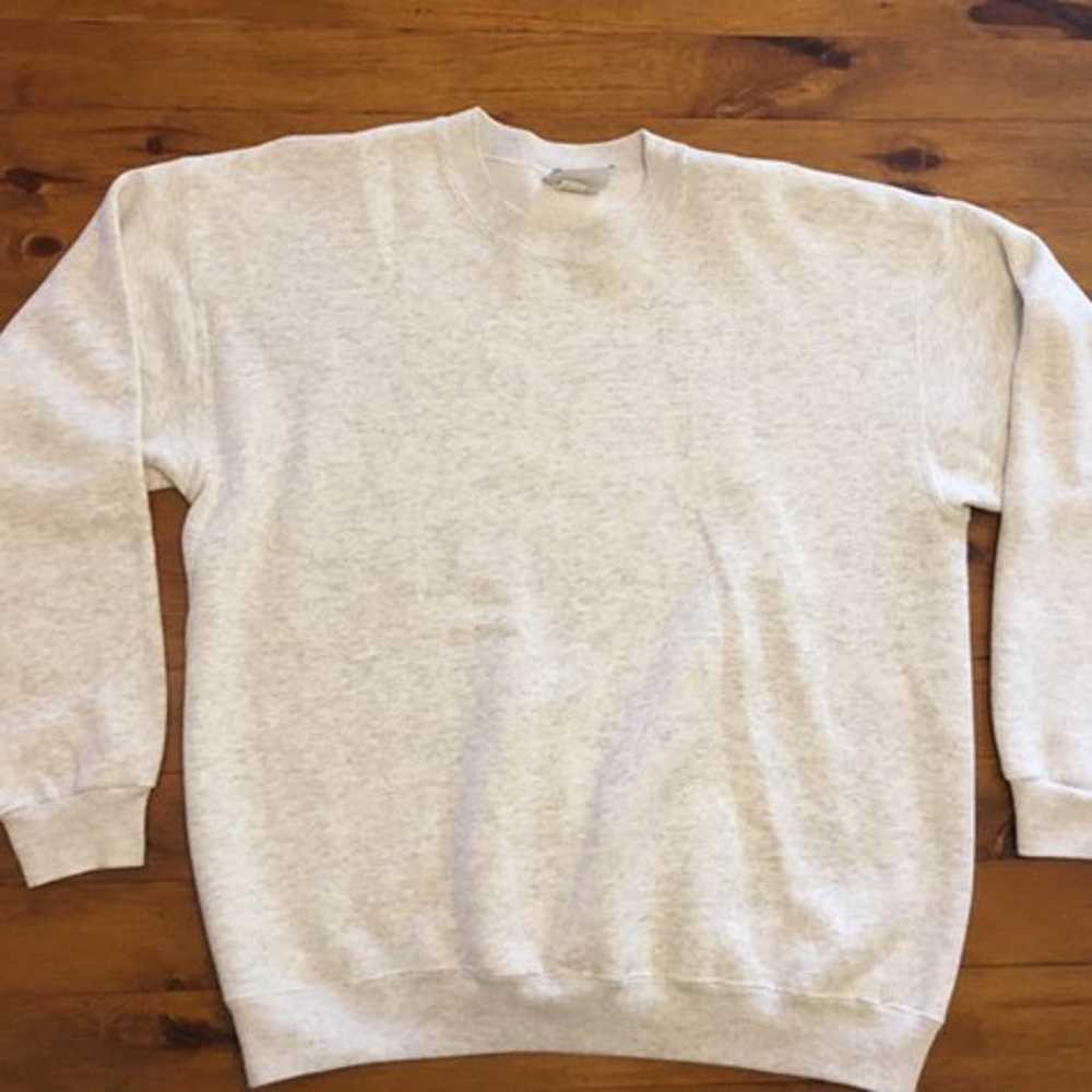 Vintage 90s Lee Gray Sweatshirt Blank - image 1