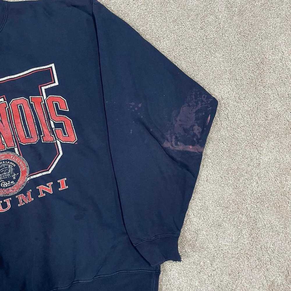 Vintage 90s Illinois University sweatshirt - image 4