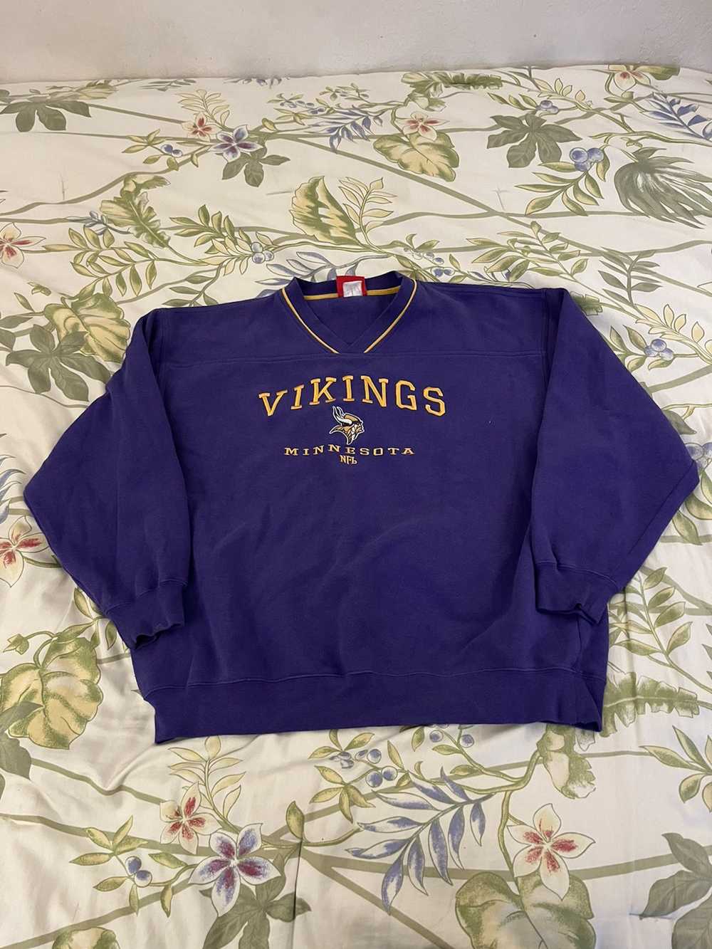NFL × Vintage Y2K Minnesota Vikings spell out swe… - image 1