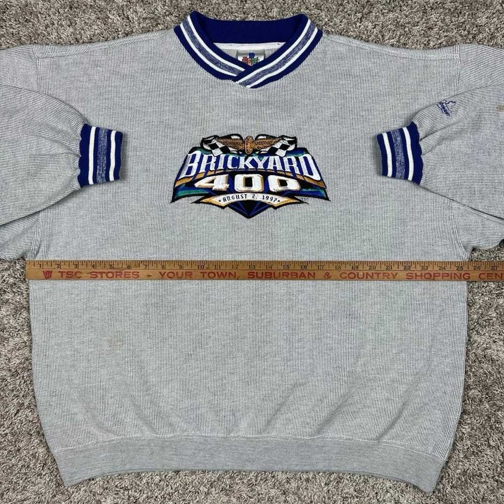 Vintage 90s Brickyard 400 Racing Sweatshirt Crewn… - image 2